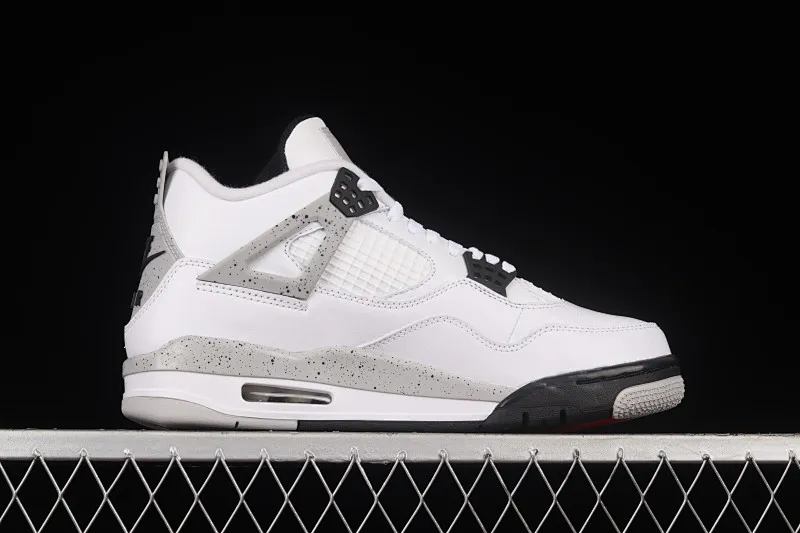 All categories Air Jordan Jordan series basketball shoes Air Jordan 4 foreign trade version Air Jordan 4 Retro "White Cement" AJ4 Joe 4 white cement white gray 840606-192